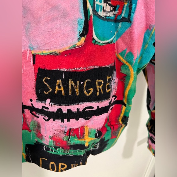 Jean-Michel Basquiat "In Italian" Hoodie x Rome Pays Off - Unisex Adult Medium - Picture 7 of 11